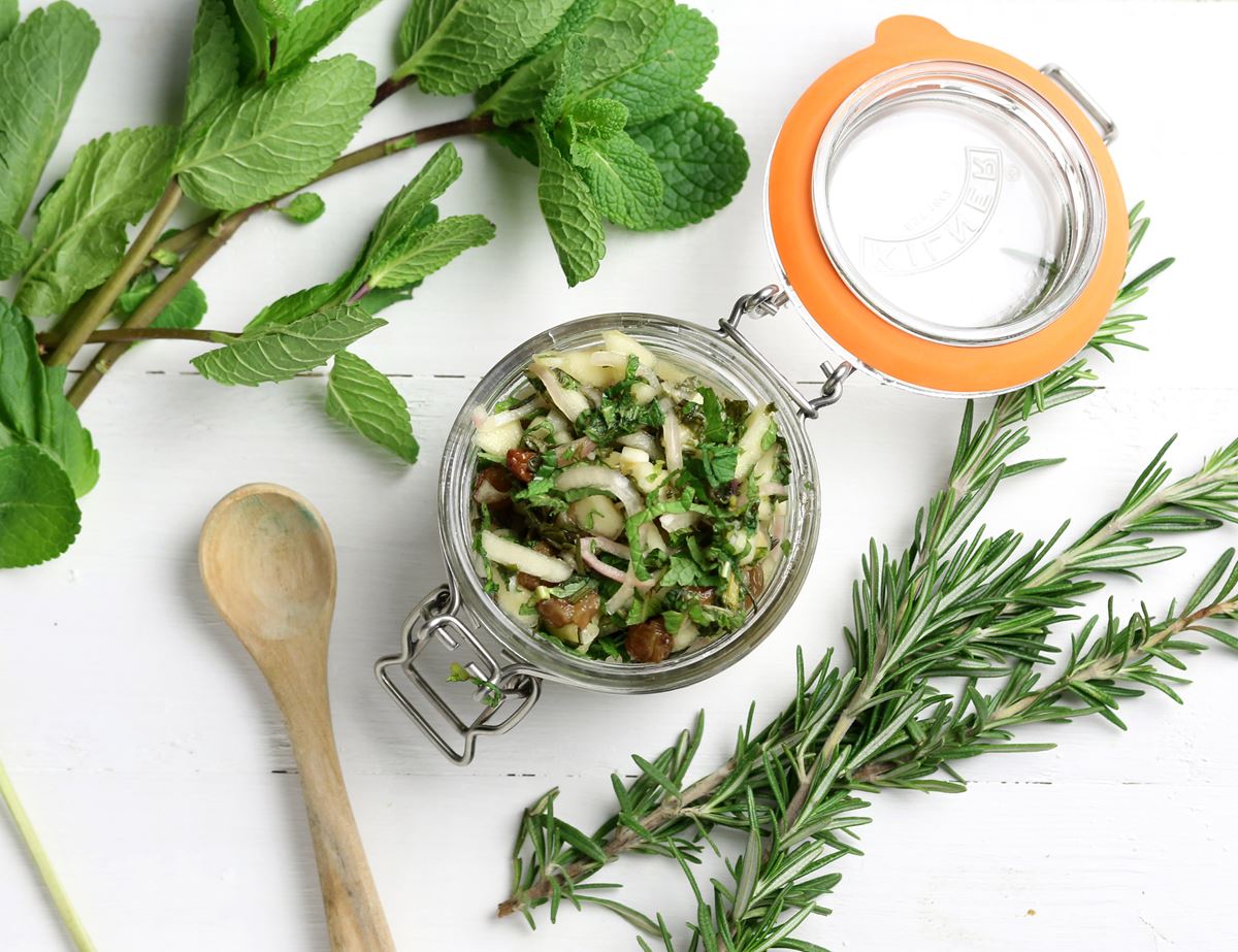 Mint, Rosemary & Apple Relish