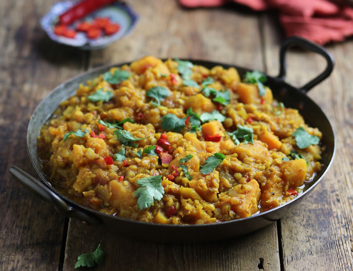 Squash, Sweet Potato & Lentil Curry