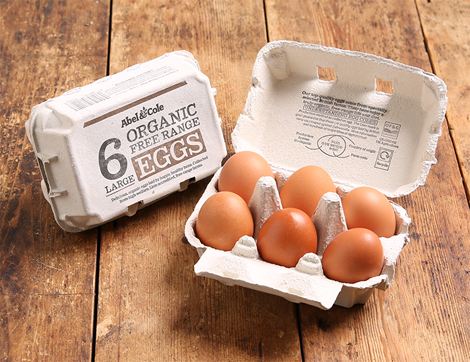 Organic Free Range Eggs, 6 Large | Abel & Cole