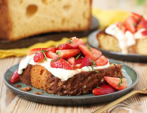 Colomba Easter Toasts with Balsamic Strawberries