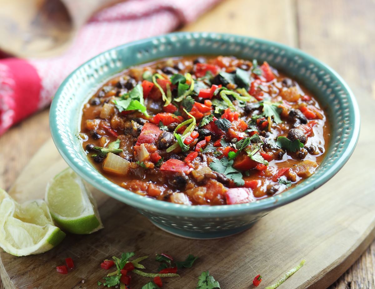 Black Bean, Pepper & Tomato Chilli