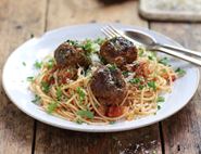 Herby Meatballs in Buttered Tomato Sauce
