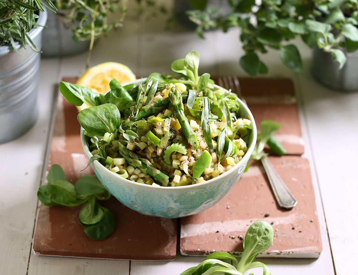 Pearl Barley Risotto Primavera