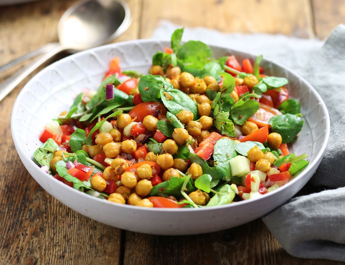 Curried Chickpea Chop Chop Salad