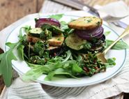 Chimichurri Grilled Veg & Tofu Stacks