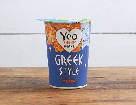Greek Style Natural Yogurt with Honey, Organic, Yeo Valley (450g)
