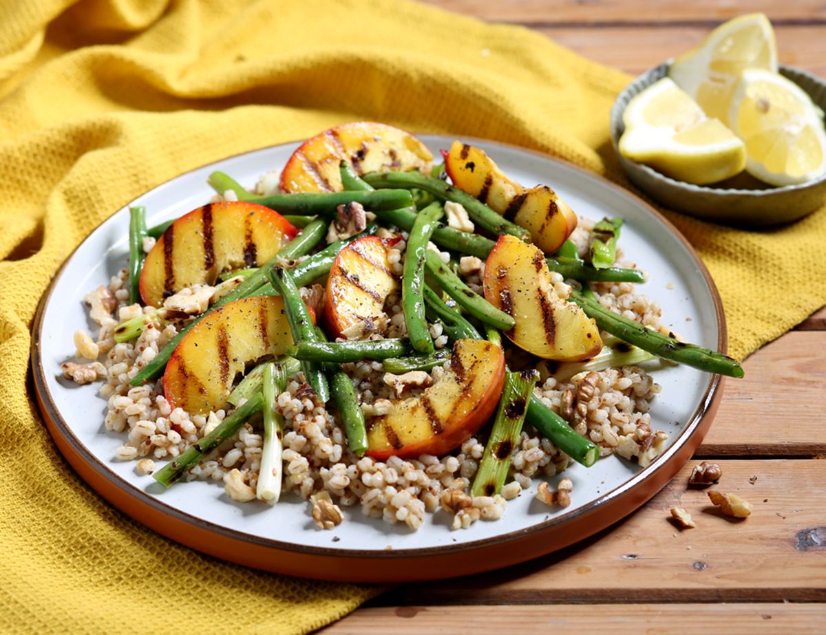 Nectarine, Green Bean & Barley Salad