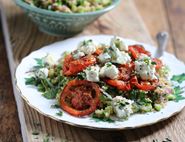 Honey & Thyme Sheep's Cheese with Green Tabbouleh