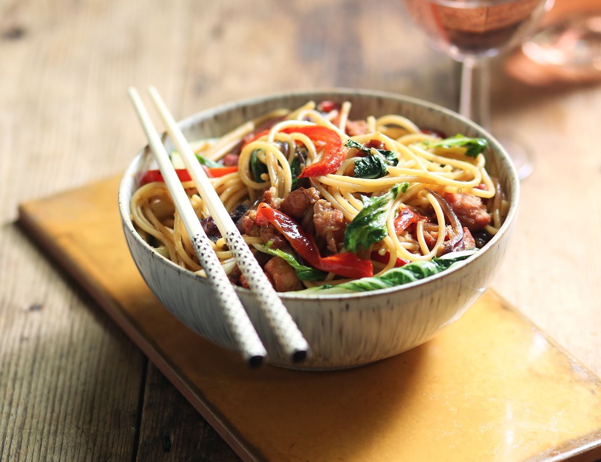 Honey & Ginger Pork Chow Mein