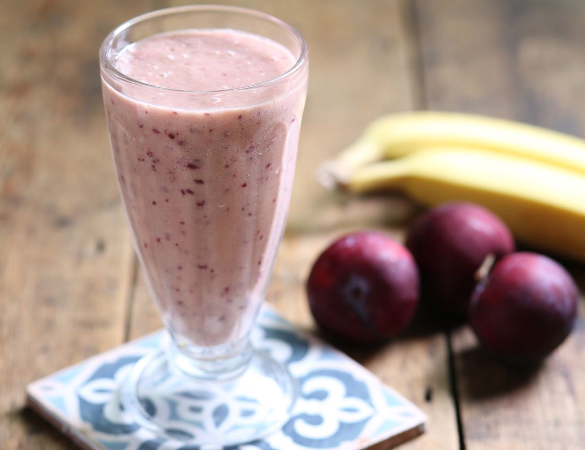 Chocolate & Peanut Butter Plum Smoothie