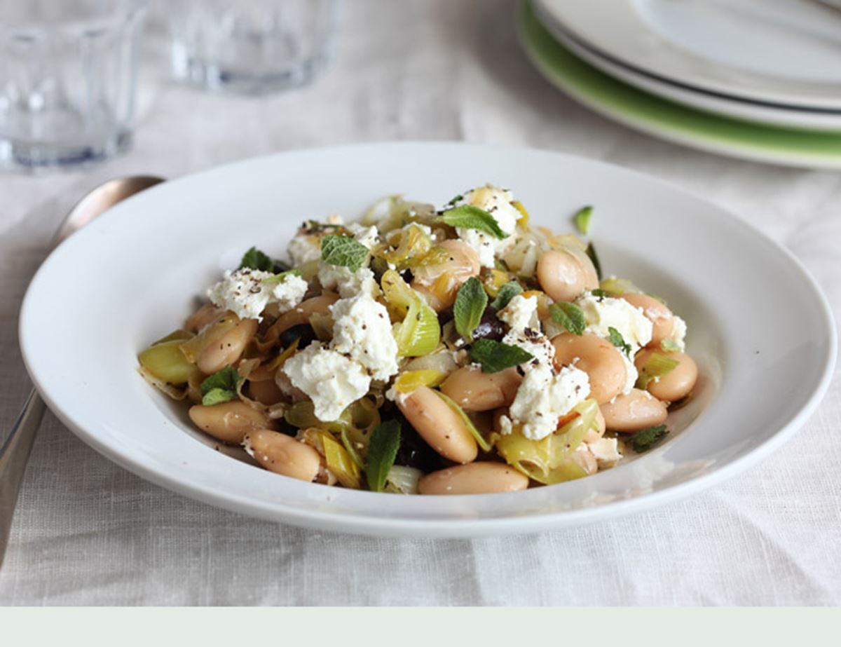 Leek and Butter bean Salad