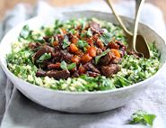 Lamb, Apricot & Honey Tagine with Minted Bulgar Wheat