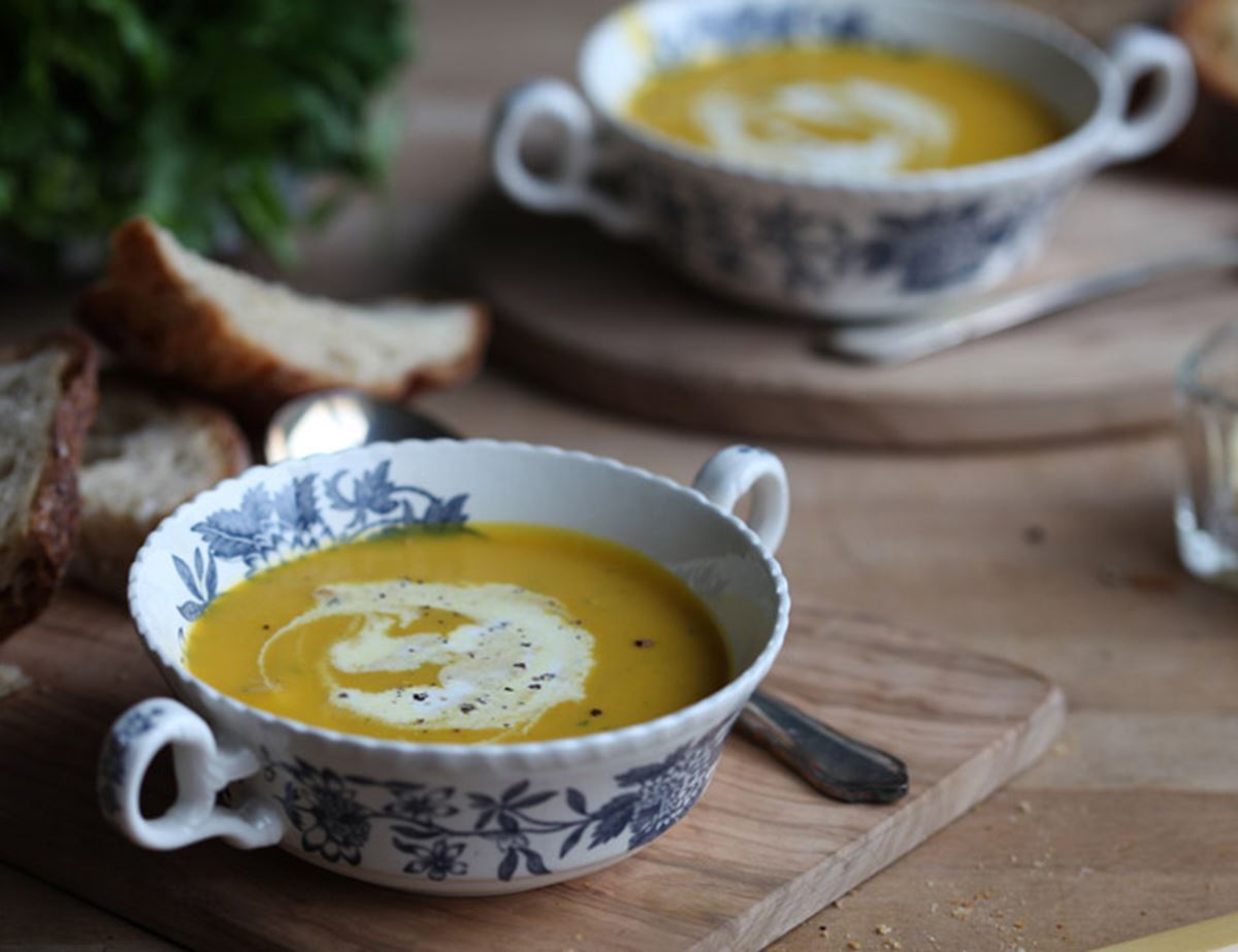 Heavenly Carrot and Coriander Soup