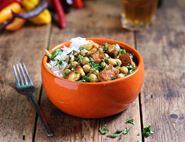 Halloumi, Chickpea & Spinach Curry