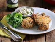 Parmesan Crusted Chicken with Creamy Potato Salad