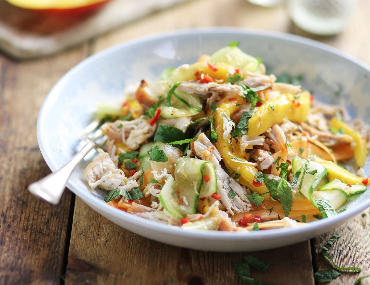 Warm Thai Chicken & Mango Salad