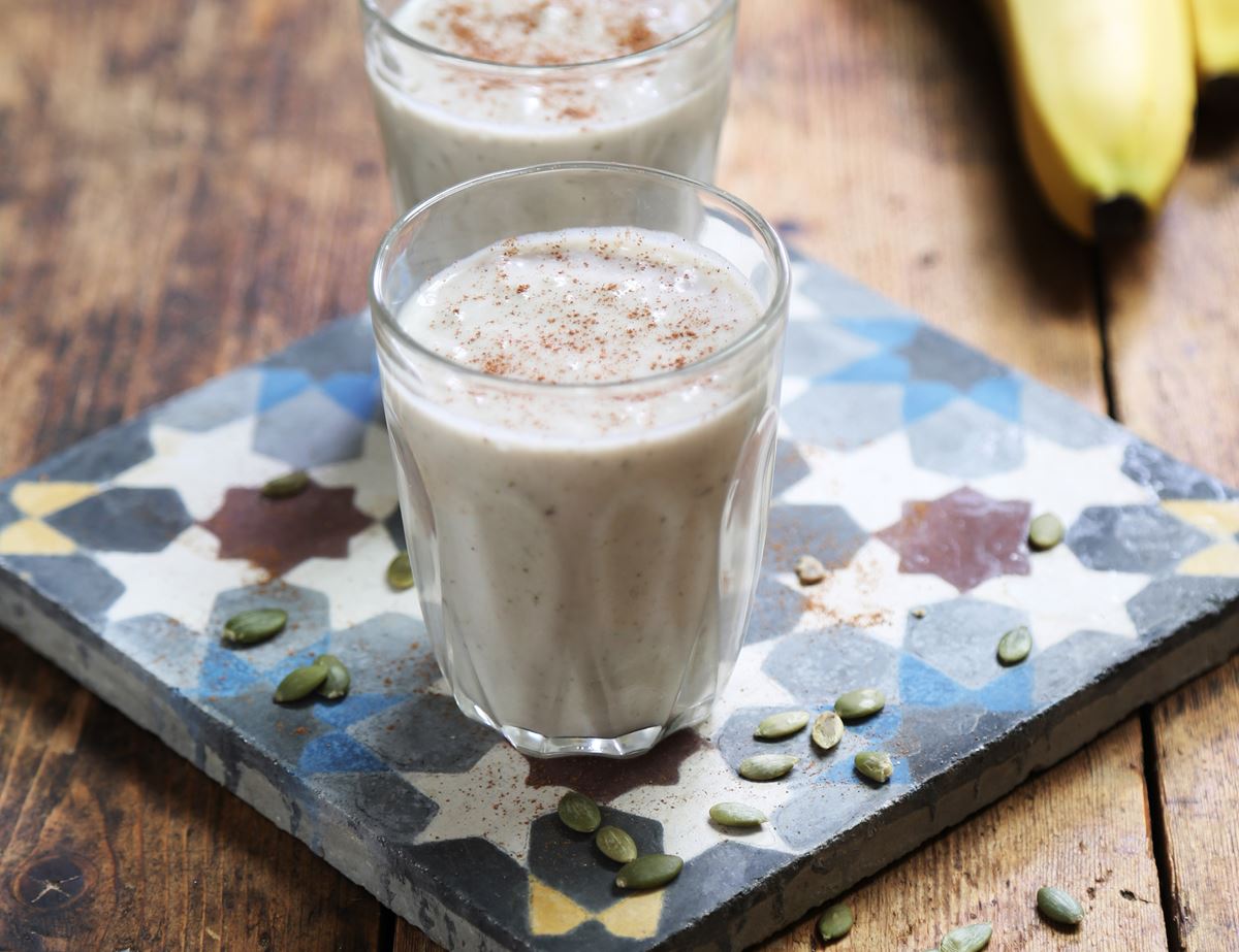 Banana, Coconut & Pumpkin Seed Smoothie