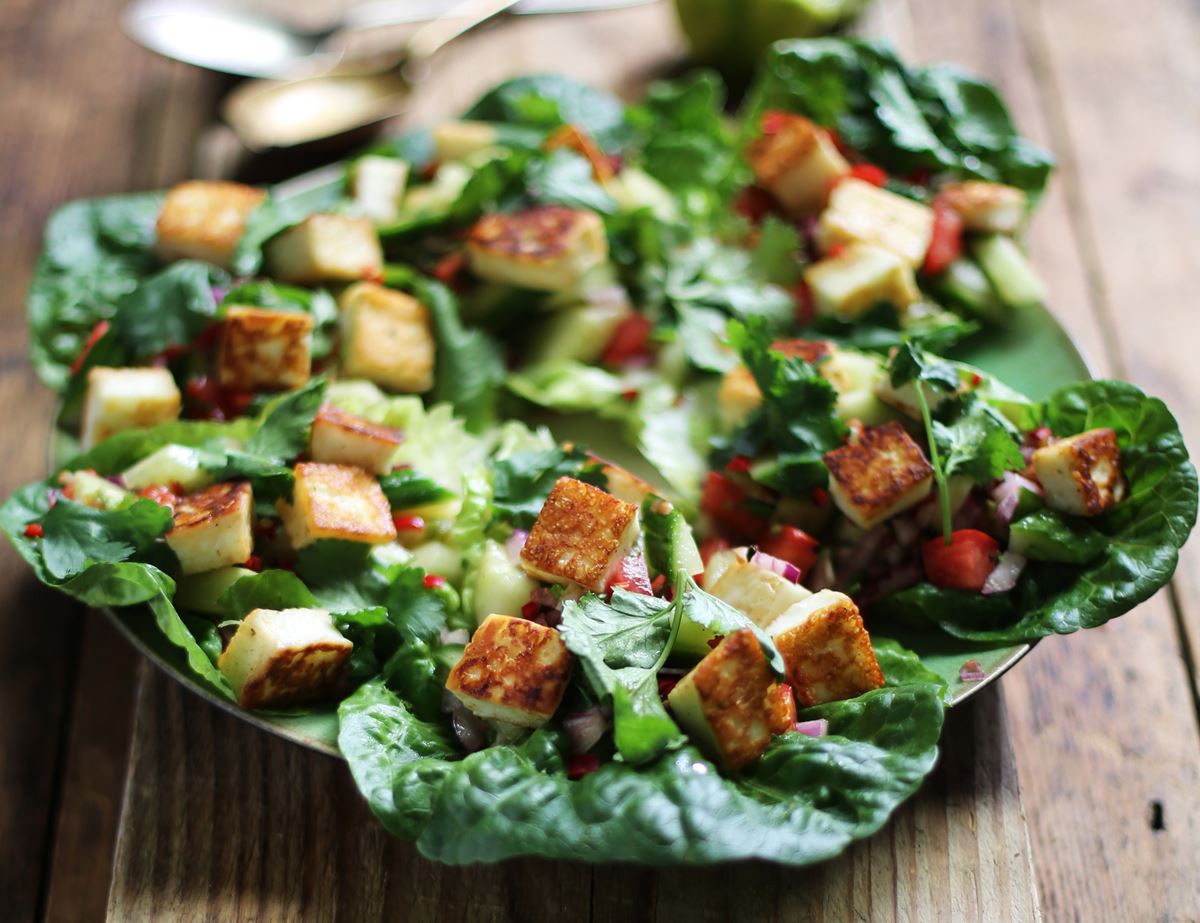 Halloumi & Lime Scoop Salad