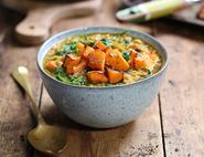 Roast Butternut Squash, Spinach & Lentil Curry