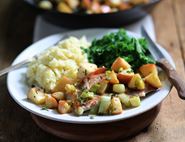 Pork Escalopes with Buttery Apples & Parsnip Mash