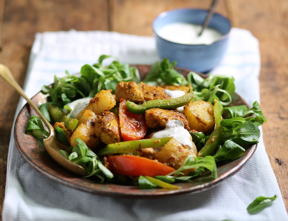 Indian Spiced Chicken & Potato Pan Fry