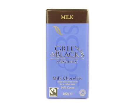Milk Chocolate, Organic, Green & Black's (100g)