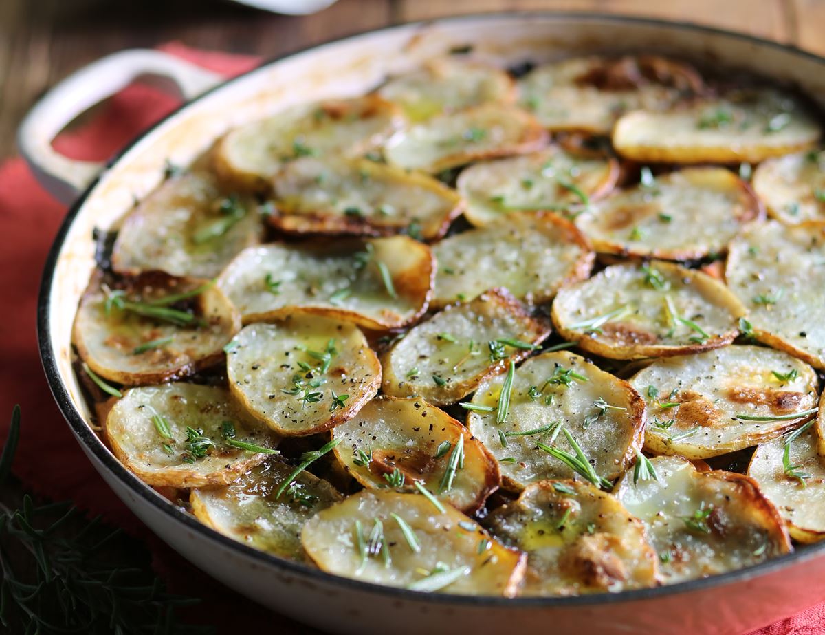 Mushroom, Rosemary & Sweet Potato Hotpot