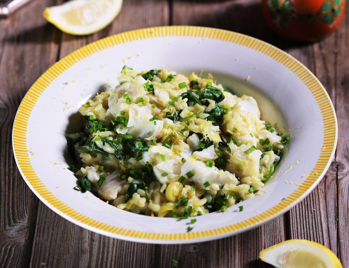 Haddock, Leek & Spinach Risotto