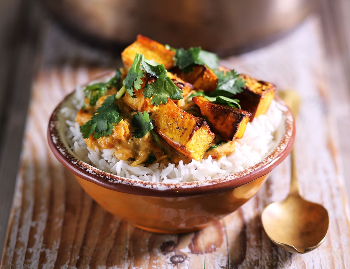 Creamy Butternut Tikka Masala & Rice