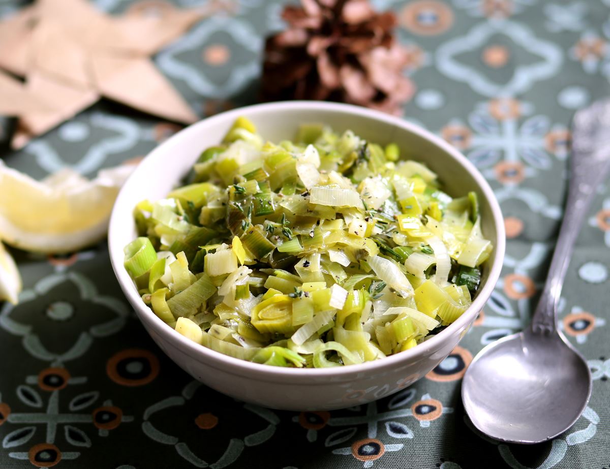 Lemon & Thyme Braised Leeks