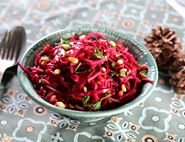 Shredded Beetroot, Apple & Horseradish Salad