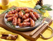 Sticky Marmalade Pigs in Blankets