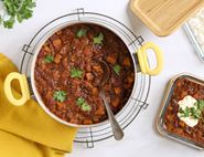 Chunky Squash, Lentil & Bean Chilli