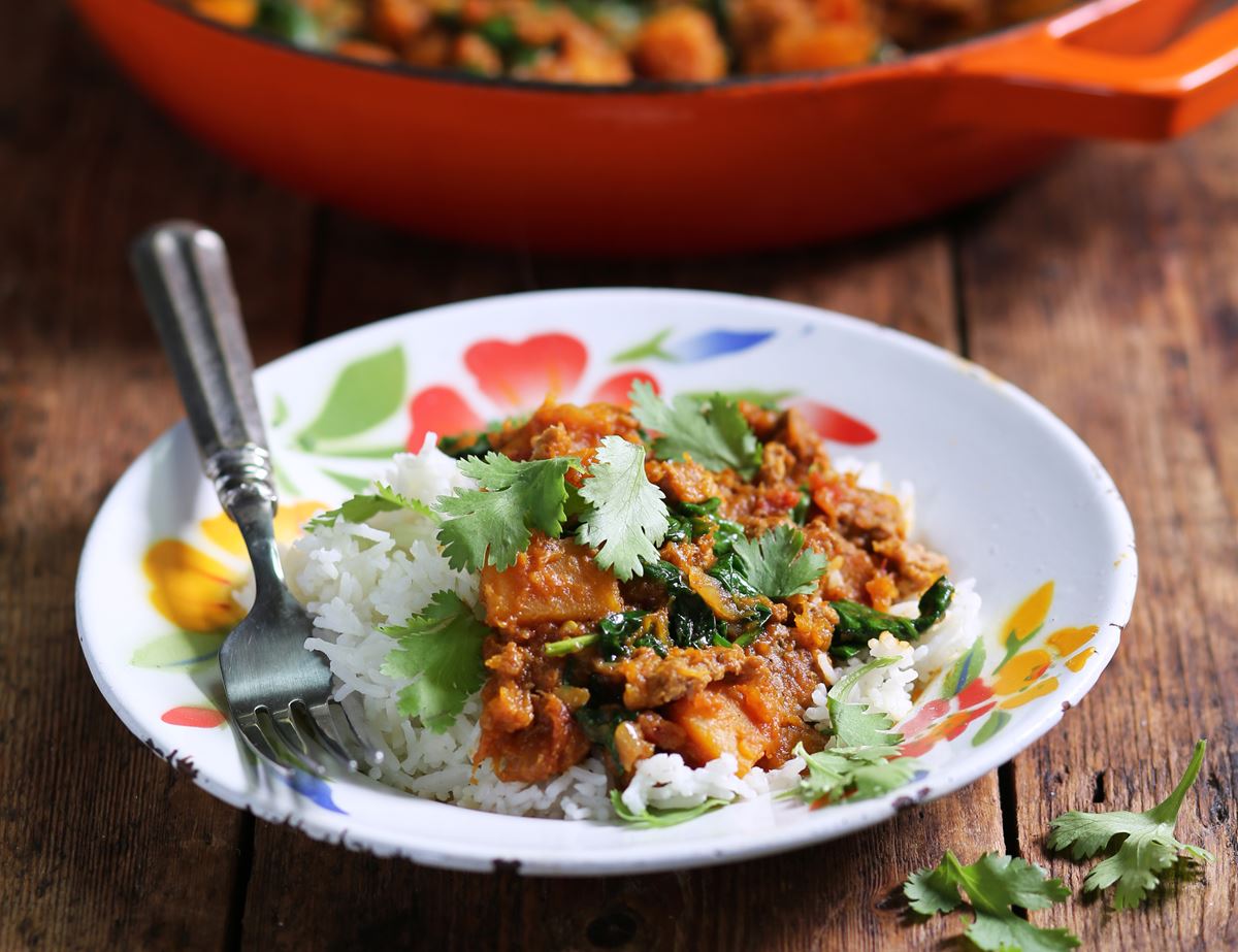 Lamb, Squash & Spinach Curry