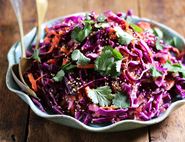 Spicy Red Cabbage & Pear 'Slaw