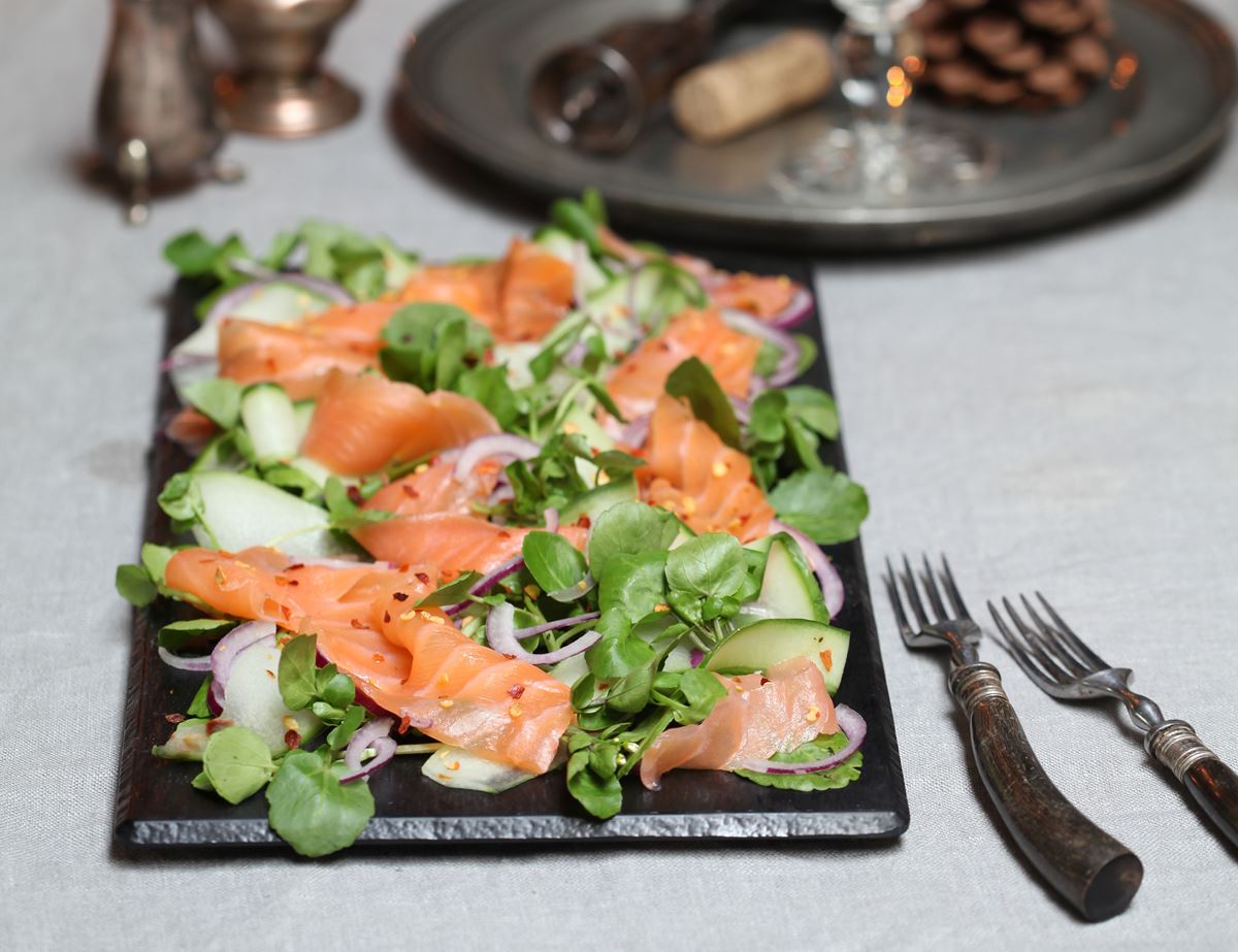 Smoked Salmon Salad with Citrus & Spice