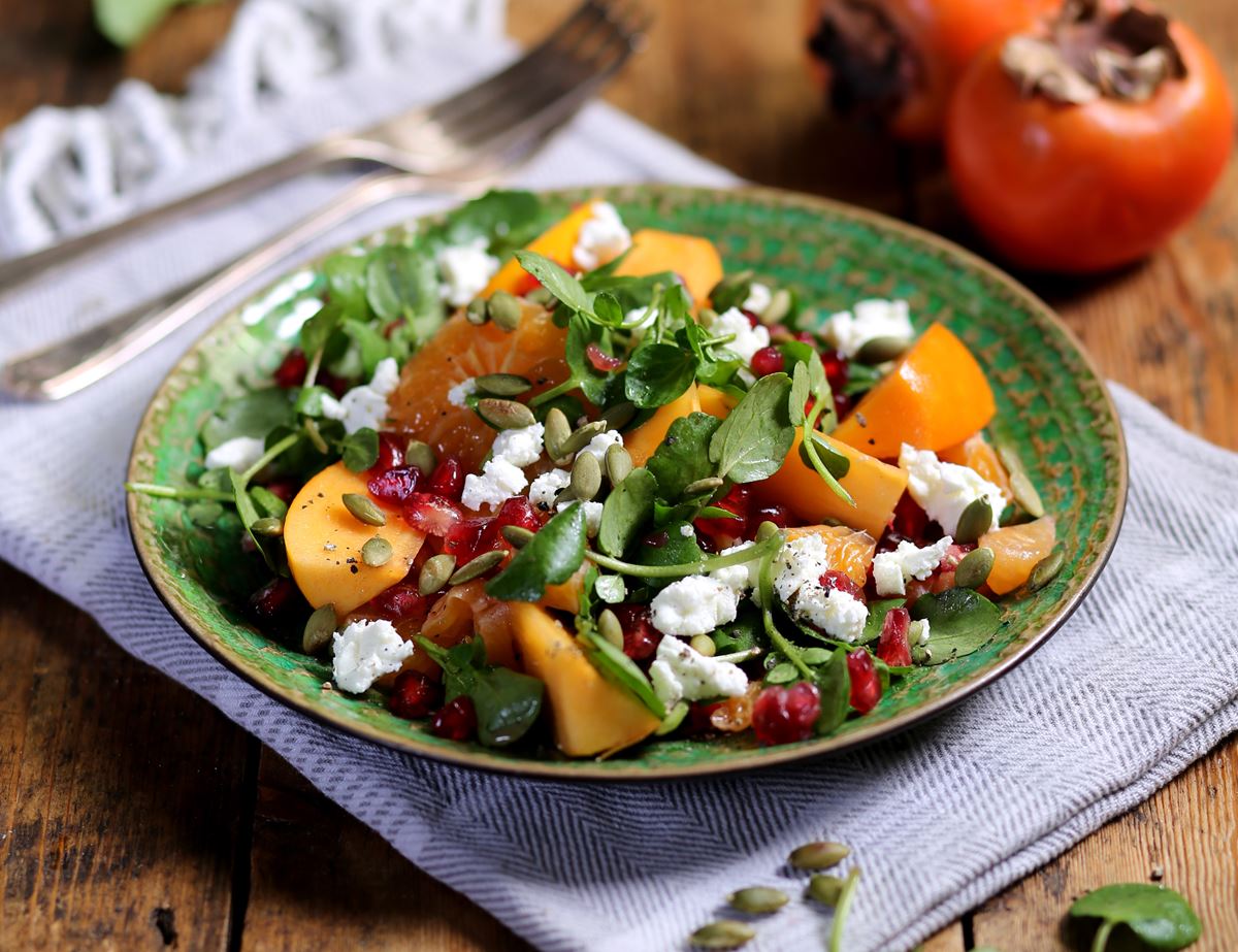 Sharon Fruit, Clementine & Sheep's Cheese Salad