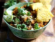 Butternut Squash Chilli with Cheesy Coriander Cornbread