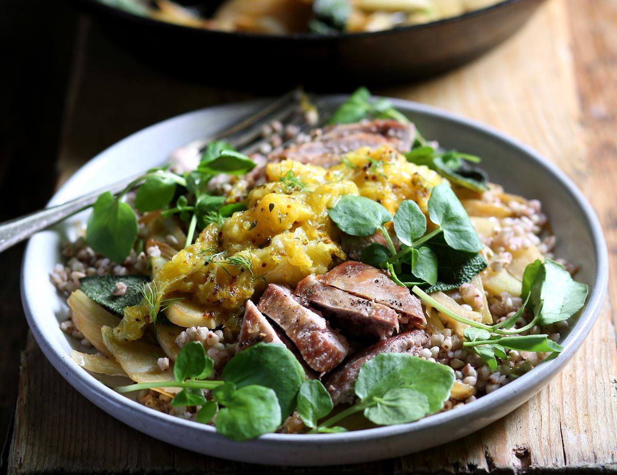 Wild Partridge Breasts with Orange & Thyme Sauce