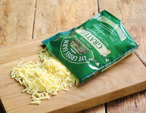 Grated Mature Cheddar, Organic, Lye Cross Farm (180g)