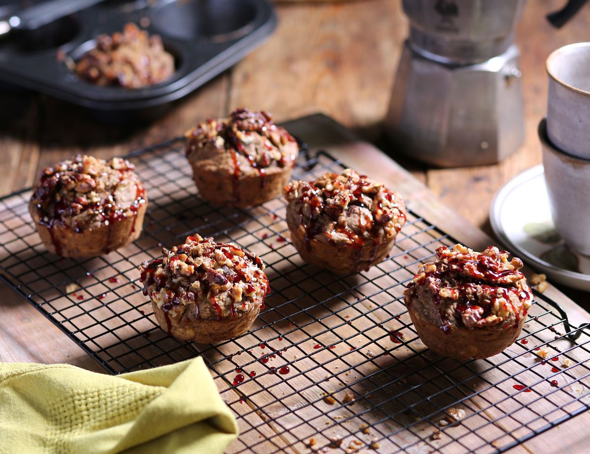 Banana, Coffee & Walnut Muffins