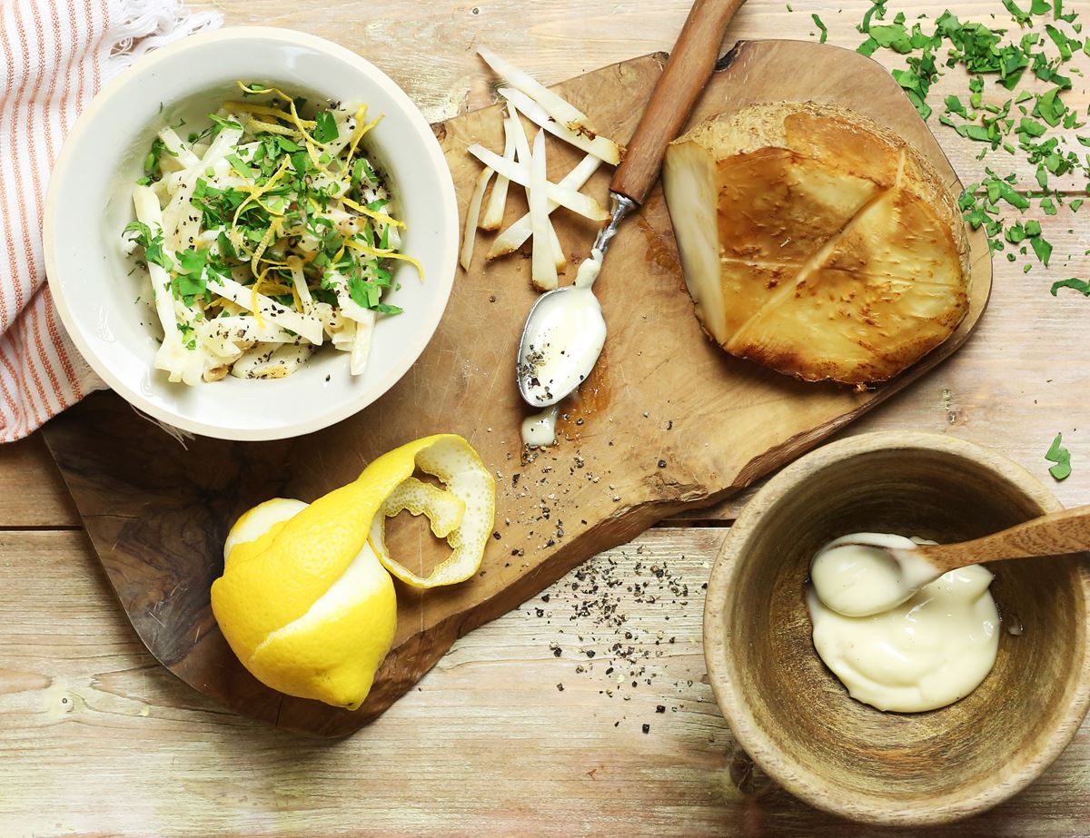 Lemon & Rosemary Smoked Celeriac Remoulade 