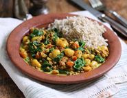 Buttered Bean, Lentil & Spinach Dal