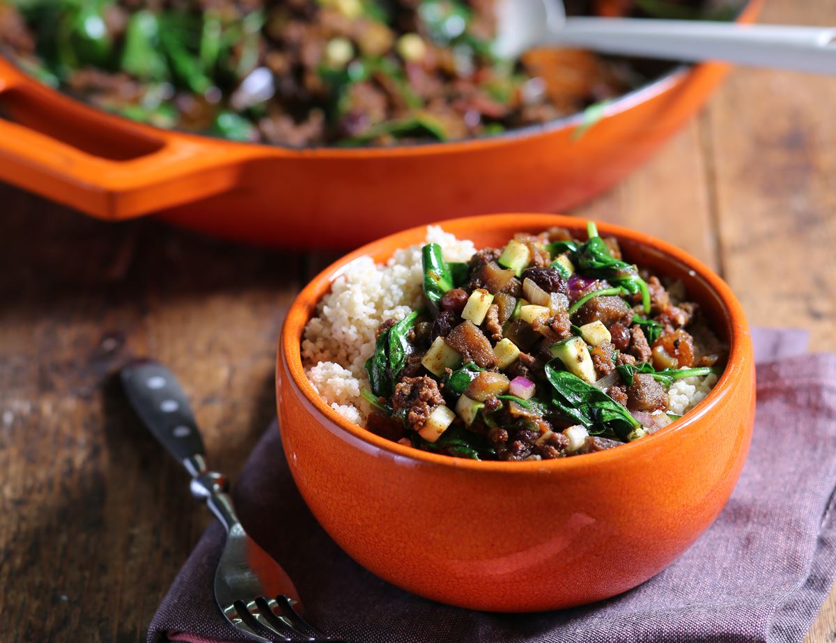 Slow Cooked Turkish Spiced Lamb Mince with Couscous