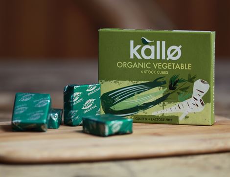 Vegetable Stock Cubes, Organic, Kallo (66g)