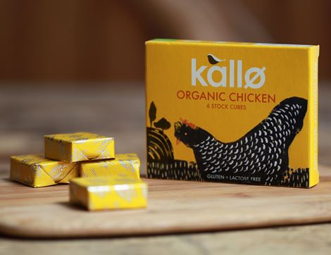 Chicken Stock Cubes, Organic, Kallo (66g)
