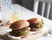 Curried Carrot Veggie Burgers