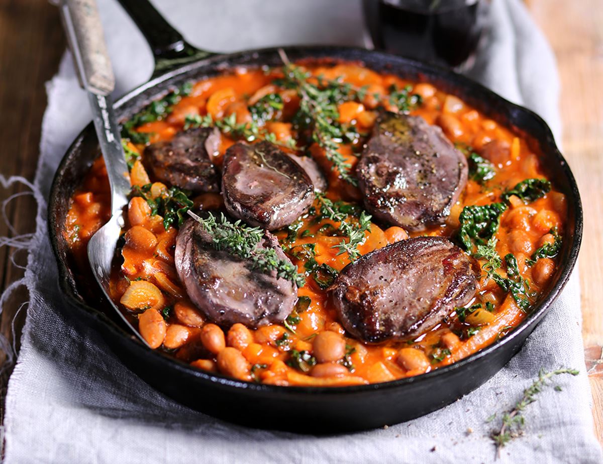 Tuscan Pigeon & Borlotti Bean Stew