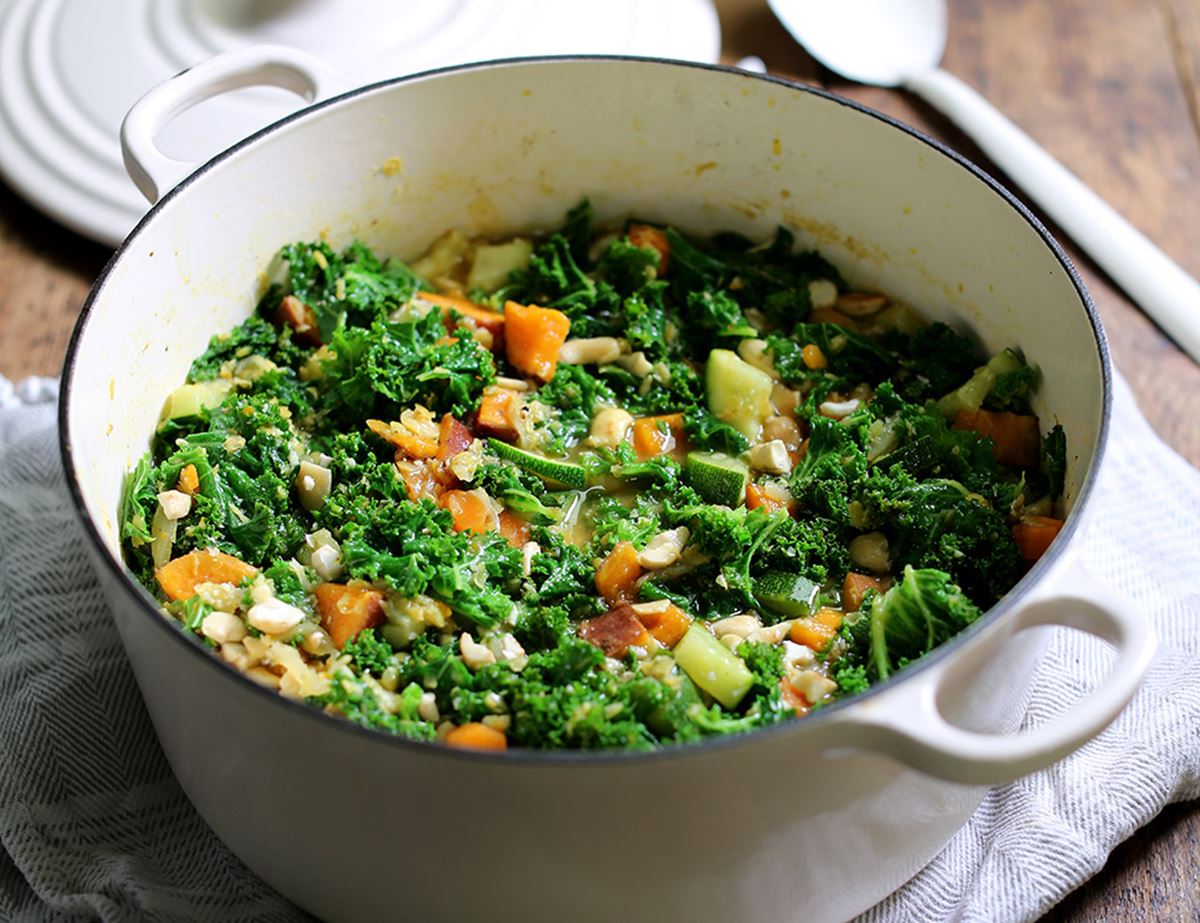 Warming Sweet Potato, Lentil & Cashew Curry