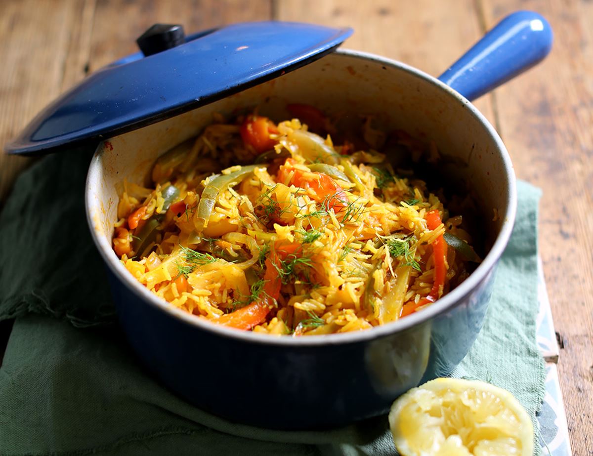 Speedy Spanish Pepper & Saffron Rice